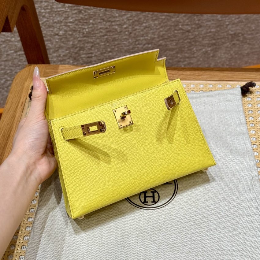Replica Hermes Kelly Lime 7 Replica Hermes Kelly Lime - 1:1 designer replica handbag