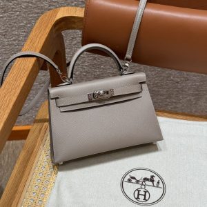 Replica Hermes Kelly Gris Asphalte 1 Replica Hermes Kelly Gris Asphalte - high-end fake designer purse