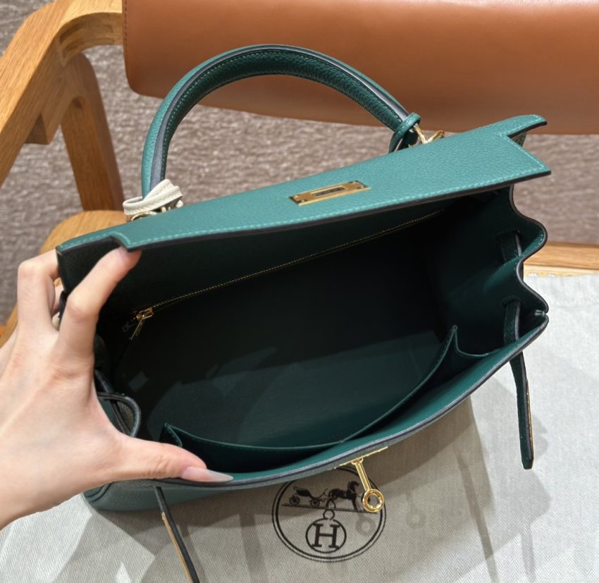 Replica Hermes Kelly Malachite Togo 7 Replica Hermes Kelly Malachite Togo - best quality luxury bag dupe