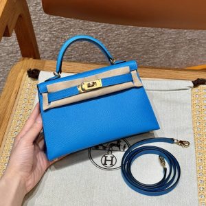 Replica Hermes Kelly Blue Fruda Epsom 1 Replica Hermes Kelly Blue Fruda Epsom - high-accuracy replica luxury purse