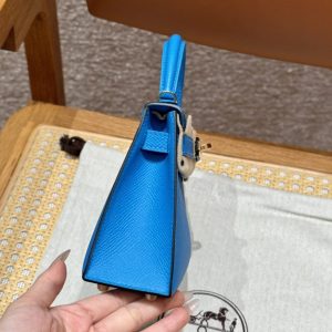Replica Hermes Kelly Blue Fruda Epsom 6 Replica Hermes Kelly Blue Fruda Epsom - 1:1 designer replica handbag