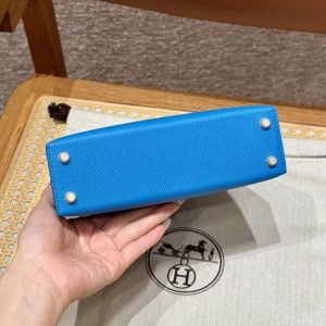 Replica Hermes Kelly Blue Fruda Epsom 9 Replica Hermes Kelly Blue Fruda Epsom - high-end fake designer purse