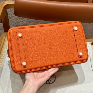 Replica Hermes Birkin Orange Togo Gold 2 Replica Hermes Birkin Orange Togo Gold - authentic-look luxury purse replica