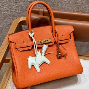 Replica Hermes Birkin Orange Togo Gold 1 Replica Hermes Birkin Orange Togo Gold - high-quality designer bag clone