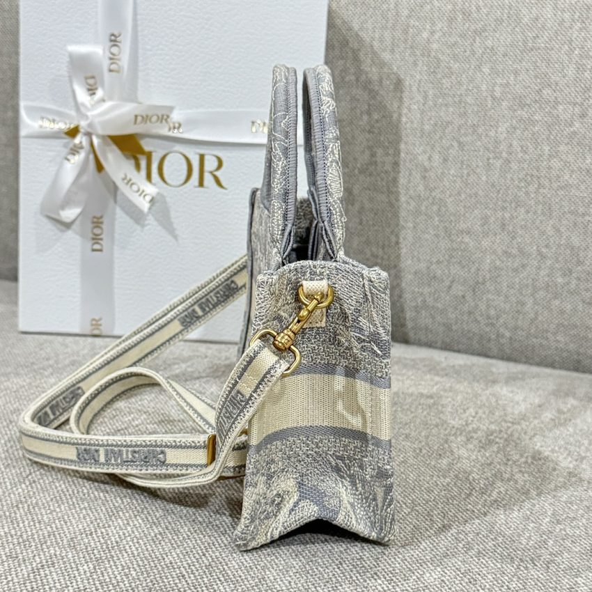 Replica Dior Tote Book Mini Grey Tiger - premium-grade designer purse dupe