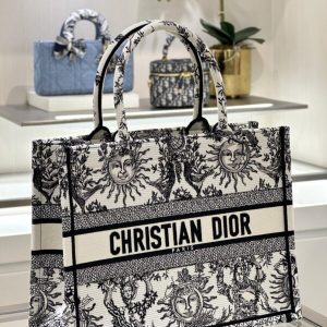 Replica Dior Tote Book Black&White Sun 2 Replica Dior Tote Book Black&White Sun - near-authentic luxury replica handbag
