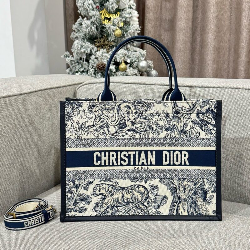 Replica Dior Tote Book White Tiger Leather 1 Replica Dior Tote Book White Tiger Leather - high-accuracy replica luxury purse