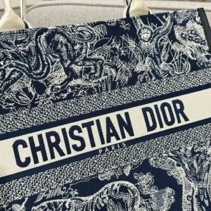 Replica Dior Tote Book Blue Tiger Leather 4 Replica Dior Tote Book Blue Tiger Leather - premium 1:1 fake handbag model