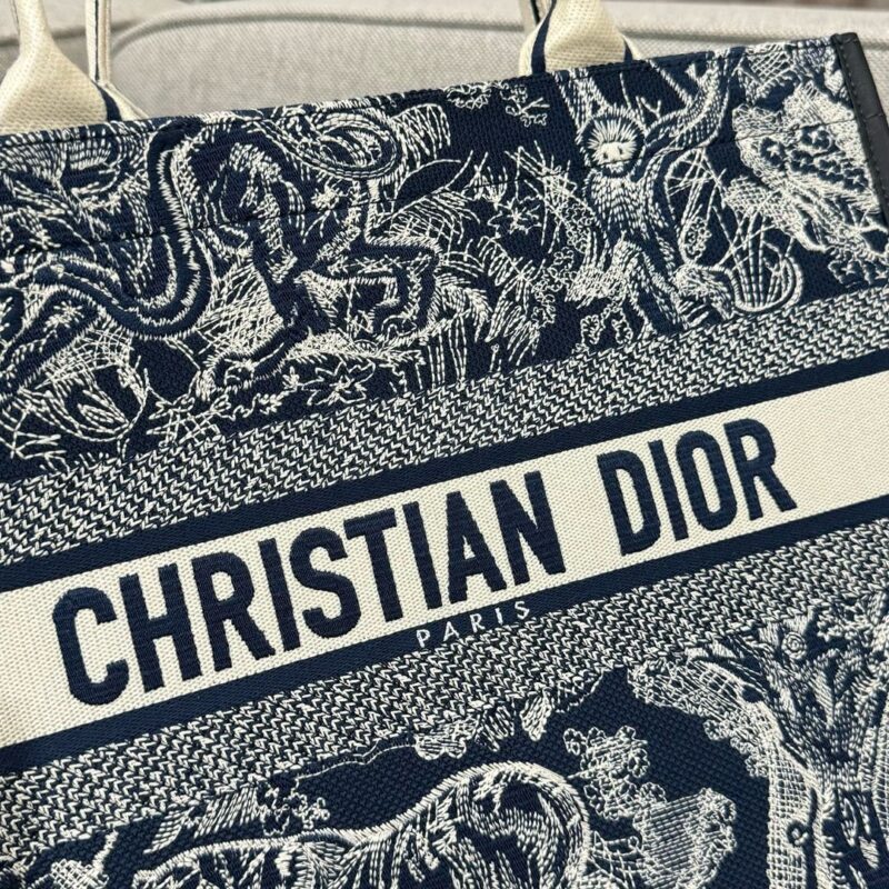 Replica Dior Tote Book Blue Tiger Leather 4 Replica Dior Tote Book Blue Tiger Leather - premium 1:1 fake handbag model