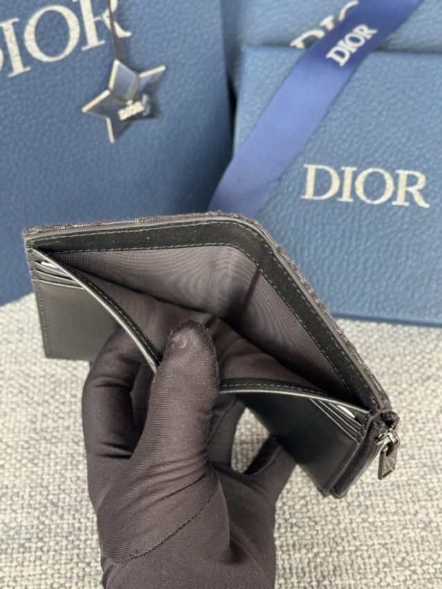 Replica Dior Zipper Card Holder Black 5 Replica Dior Zipper Card Holder Black - top-tier luxury replica shoulder bag