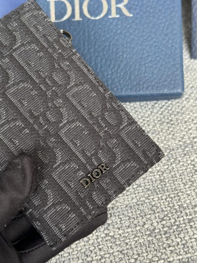 Replica Dior Zipper Card Holder Black 6 Replica Dior Zipper Card Holder Black - authentic-look luxury purse replica