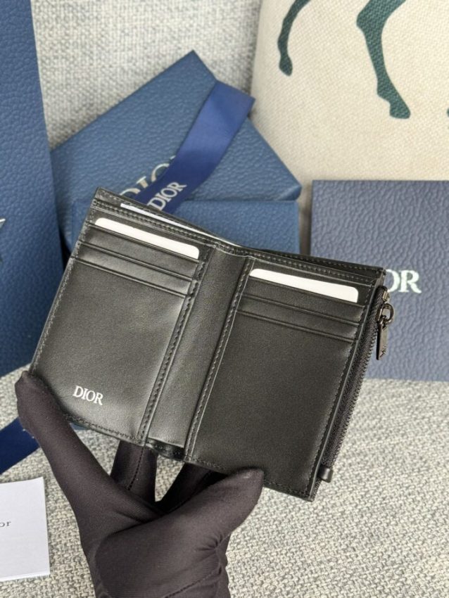 Replica Dior Zipper Card Holder Black 8 Replica Dior Zipper Card Holder Black - high-end fake designer purse