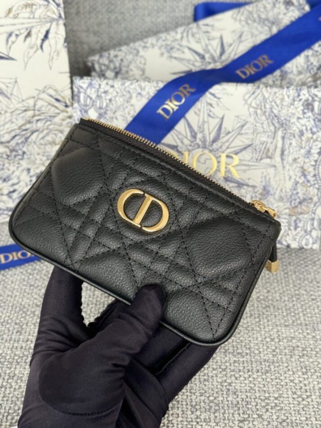 Replica Dior Caro Myrte Zipped 4 Replica Dior Caro Myrte Zipped - top-tier luxury replica shoulder bag