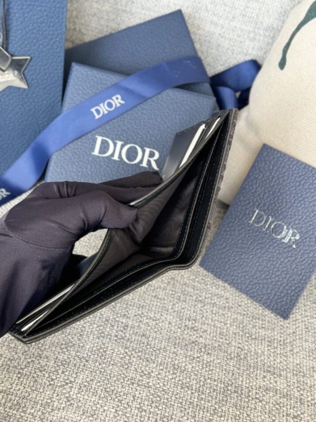 Replica Dior Jacquard Wallet Oblique Black 4 Replica Dior Jacquard Wallet Oblique Black - top-tier luxury replica shoulder bag