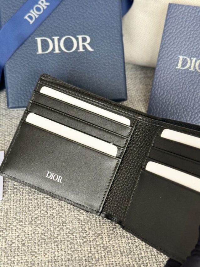 Replica Dior Jacquard Wallet Oblique Black 5 Replica Dior Jacquard Wallet Oblique Black - high-end fake designer purse