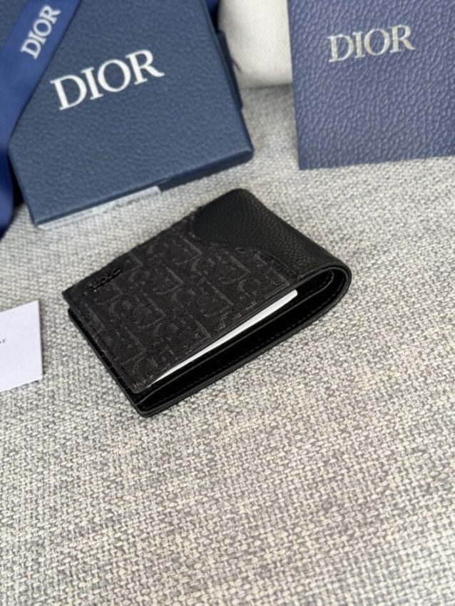 Replica Dior Jacquard Wallet Oblique Black 7 Replica Dior Jacquard Wallet Oblique Black - ultra-realistic fake designer tote
