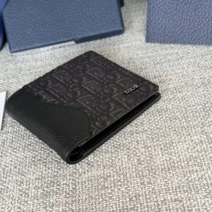 Replica Dior Jacquard Wallet Oblique Black 8 Replica Dior Jacquard Wallet Oblique Black - near-authentic luxury replica handbag
