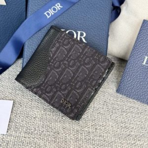 Replica Dior Jacquard Wallet Oblique Black 9 Replica Dior Jacquard Wallet Oblique Black - 1:1 designer replica handbag