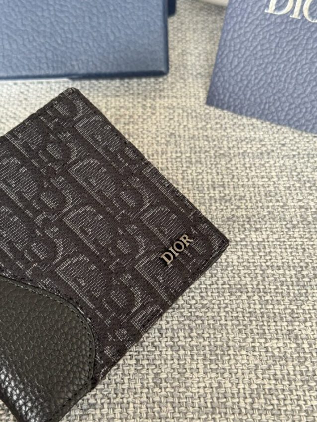 Replica Dior Jacquard Wallet Oblique Black 11 Replica Dior Jacquard Wallet Oblique Black - realistic designer-inspired fake bag