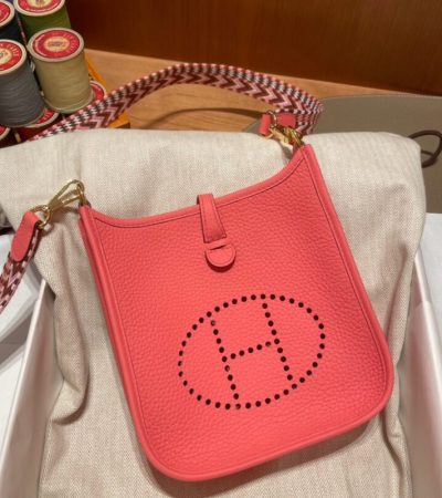 Replica Hermes Evelyne II TPM Red - high-end fake designer purse