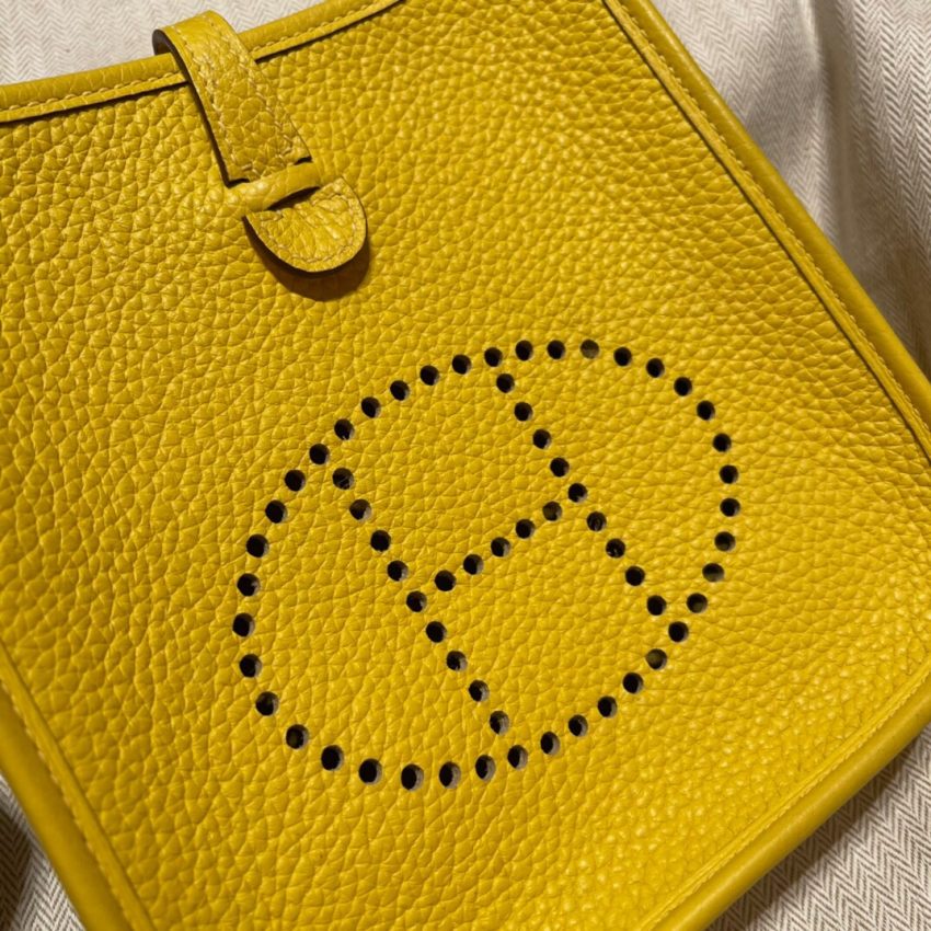 Replica Hermes Evelyne II TPM Yellow - high-accuracy replica luxury purse
