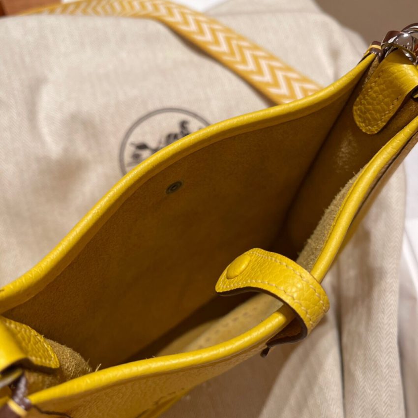 Replica Hermes Evelyne II TPM Yellow - high-quality designer bag clone