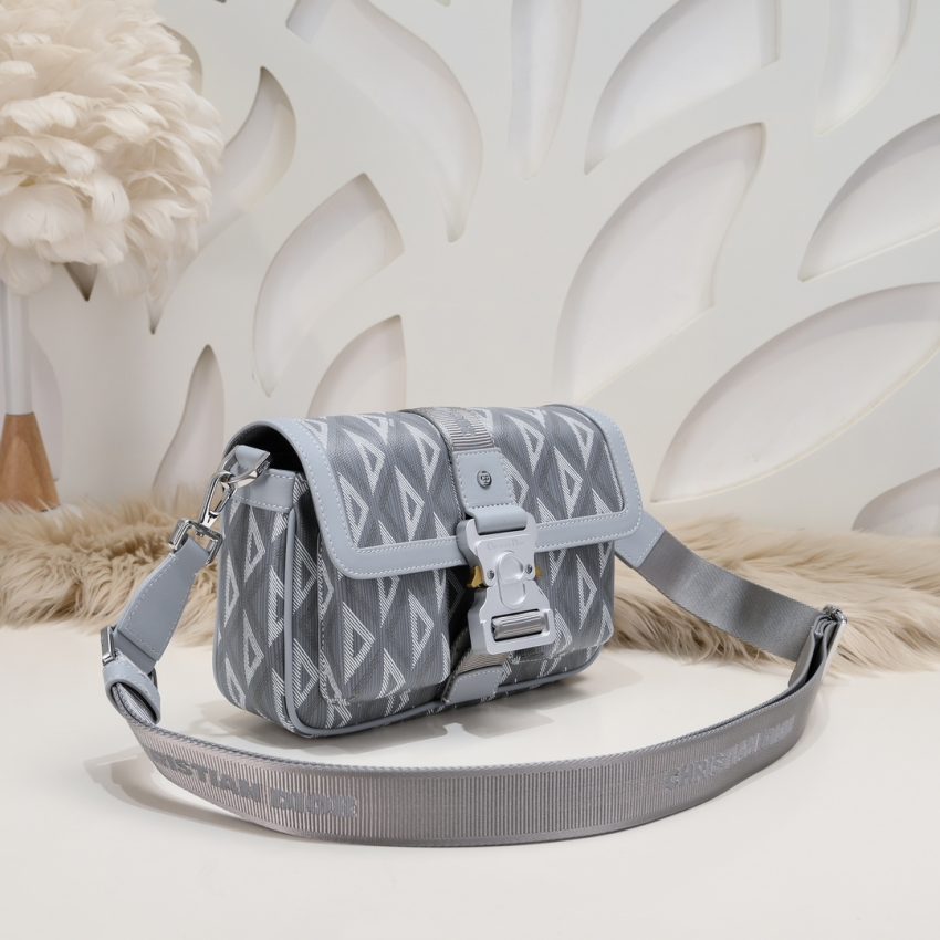 Replica Dior Hit the Road messenger bag grey 7 Replica Dior Hit the Road messenger bag grey - near-authentic luxury replica handbag