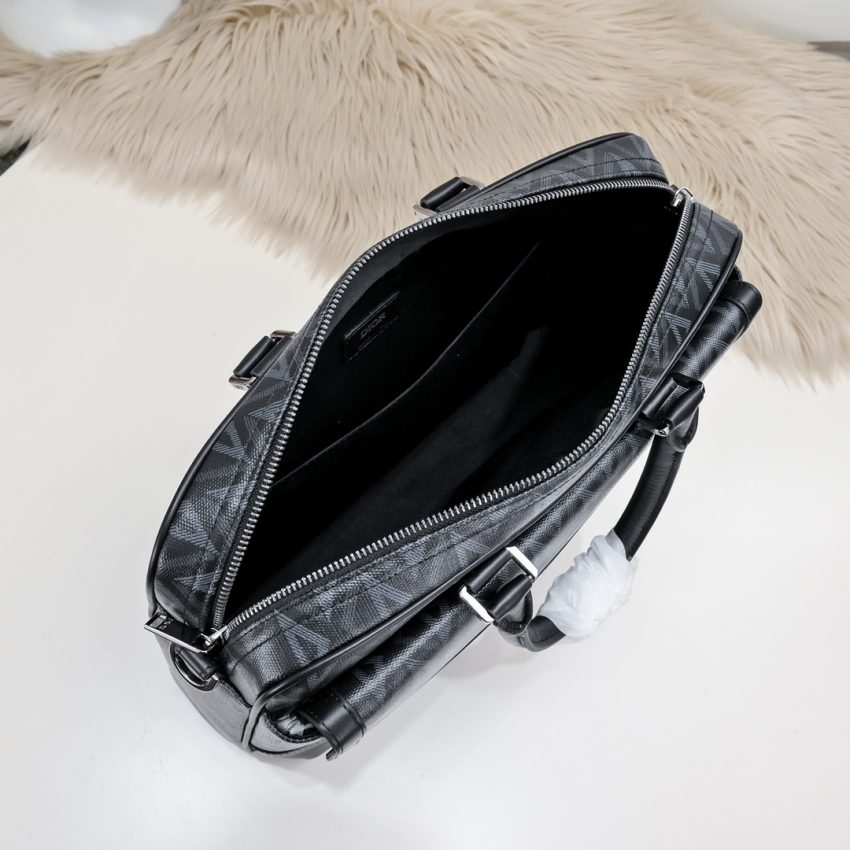 Replica Dior Hit the Road Briefcase Black - premium 1:1 fake handbag model