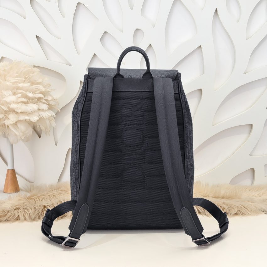 Replica Dior Saddle Backpack with Flap Black 5 Replica Dior Saddle Backpack with Flap Black - high-accuracy replica luxury purse