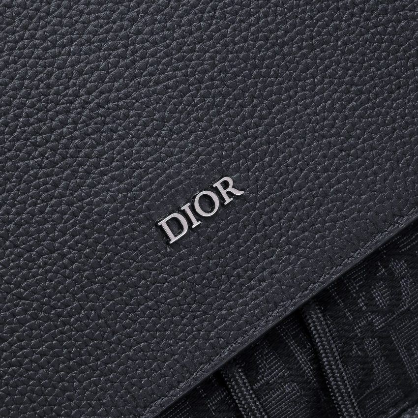 Replica Dior Saddle Backpack with Flap Black 6 Replica Dior Saddle Backpack with Flap Black - high-quality designer bag clone