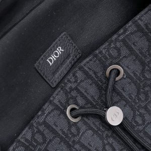 Replica Dior Saddle Backpack with Flap Black 7 Replica Dior Saddle Backpack with Flap Black - top-tier luxury replica shoulder bag