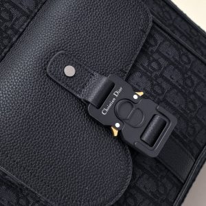 Replica Dior Saddle Backpack with Flap Black 8 Replica Dior Saddle Backpack with Flap Black - premium 1:1 fake handbag model