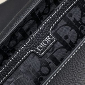 Replica Dior Saddle Messenger Black Classic 8 Replica Dior Saddle Messenger Black Classic - top-tier luxury replica shoulder bag