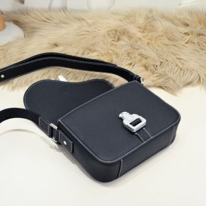 Replica Dior Saddle Messenger Bag Black 5 Replica Dior Saddle Messenger Bag Black - premium-grade designer purse dupe