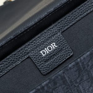 Replica Dior Saddle Messenger Bag Oblique Black 2 Replica Dior Saddle Messenger Bag Oblique Black - best quality luxury bag dupe