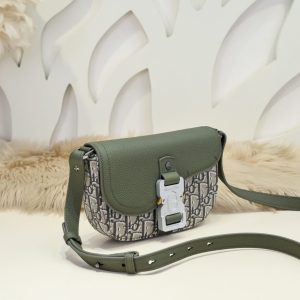 Replica Dior Saddle Messenger Bag Khaki 3 Replica Dior Saddle Messenger Bag Khaki - elite superclone designer purse