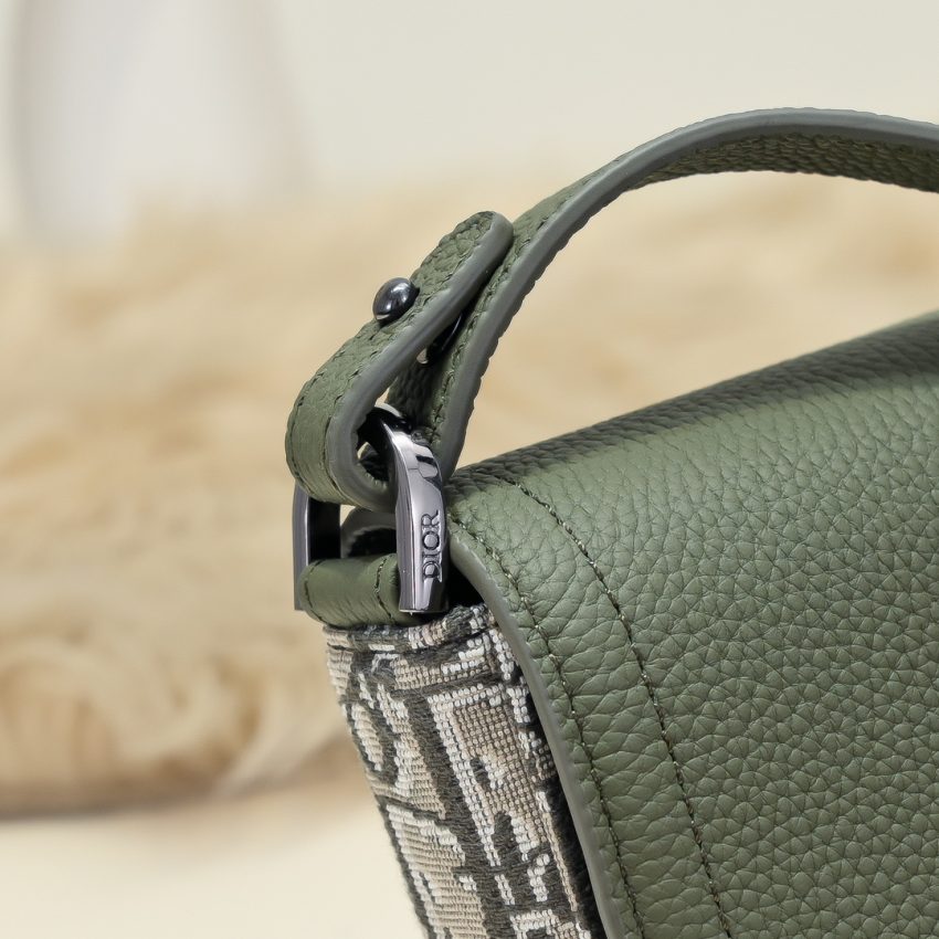 Replica Dior Saddle Messenger Bag Khaki 2 Replica Dior Saddle Messenger Bag Khaki - authentic-look luxury purse replica