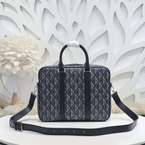 Replica Dior Zipped Briefcase Grey 1 Replica Dior Zipped Briefcase Grey - premium 1:1 fake handbag model