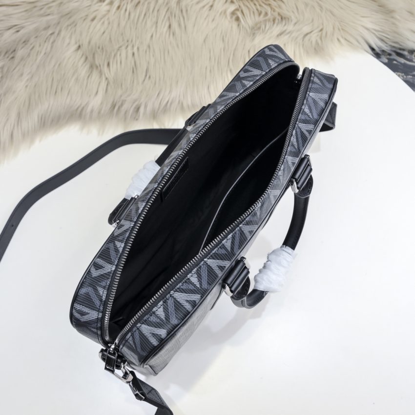Replica Dior Zipped Briefcase Grey 2 Replica Dior Zipped Briefcase Grey - high-quality designer bag clone