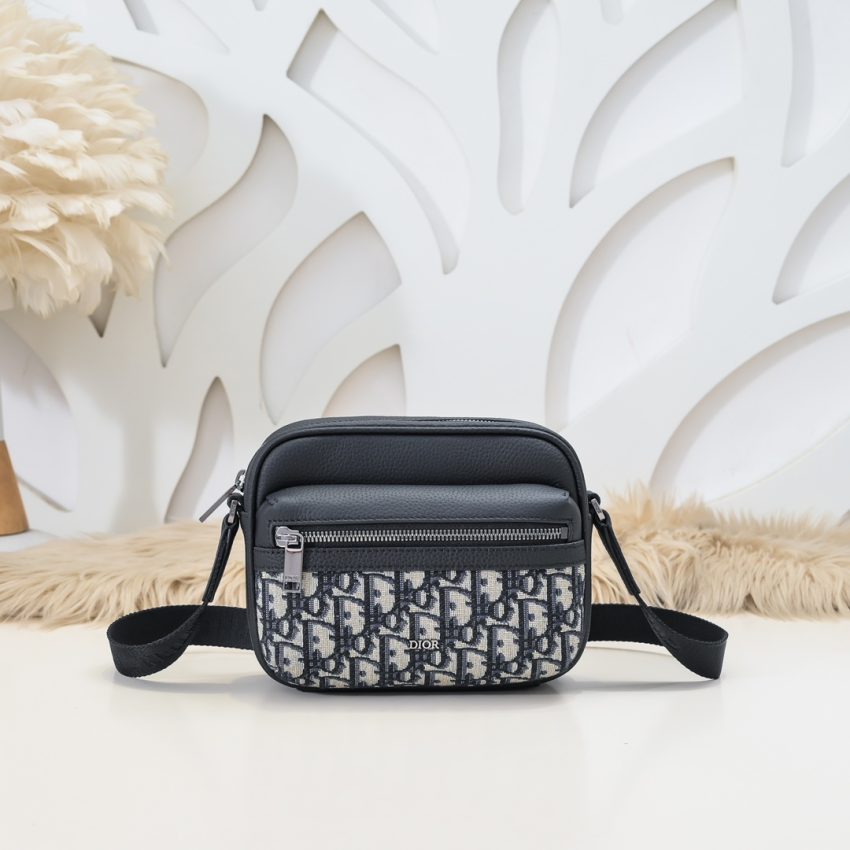 Replica Dior Rider Zipped Messenger Bag Black - realistic designer-inspired fake bag