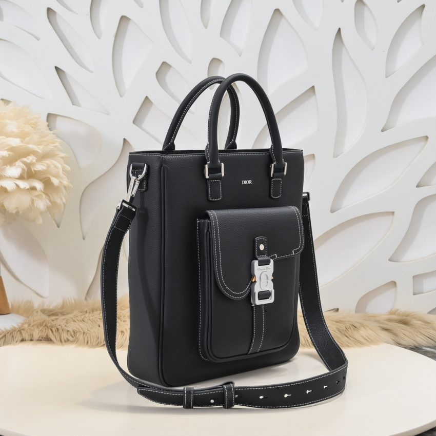 Replica Dior Saddle Shopping Tote Black 3 Replica Dior Saddle Shopping Tote Black - premium-grade designer purse dupe