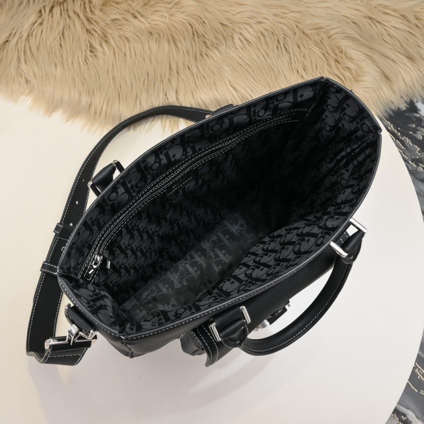 Replica Dior Saddle Shopping Tote Black 8 Replica Dior Saddle Shopping Tote Black - best-selling designer handbag dupe