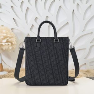 Replica Dior Saddle Shopping Tote Oblique Black 6 Replica Dior Saddle Shopping Tote Oblique Black - best-selling designer handbag dupe