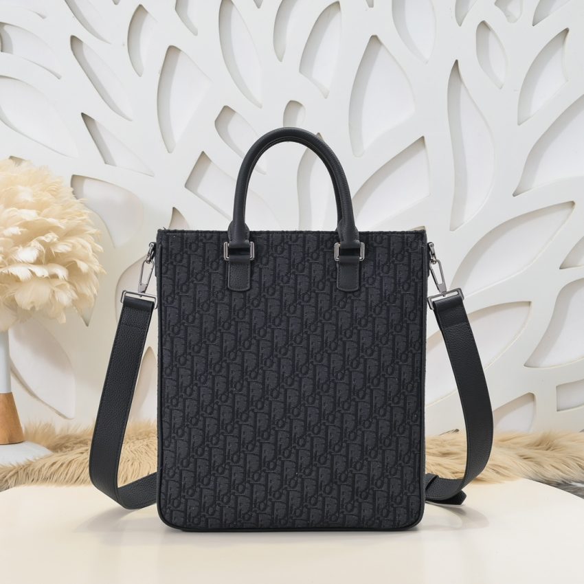 Replica Dior Saddle Shopping Tote Oblique Black 6 Replica Dior Saddle Shopping Tote Oblique Black - best-selling designer handbag dupe