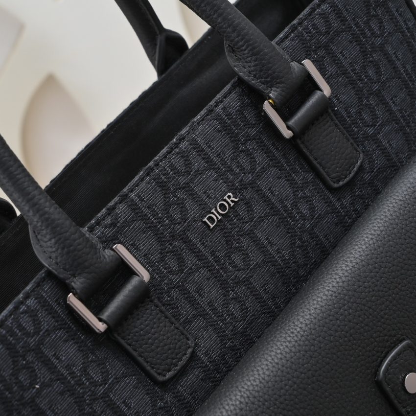 Replica Dior Saddle Shopping Tote Oblique Black 9 Replica Dior Saddle Shopping Tote Oblique Black - top-rated replica designer bag