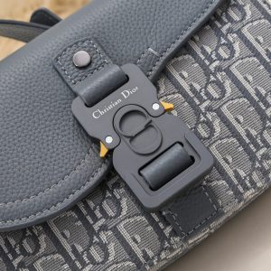 Replica Dior Saddle Messenger Bag Oblique Grey 6 Replica Dior Saddle Messenger Bag Oblique Grey - 1:1 designer replica handbag