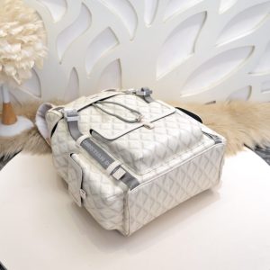 Replica DIOR Hit The Road Backpack White Diamond 2 Replica DIOR Hit The Road Backpack White Diamond - near-authentic luxury replica handbag