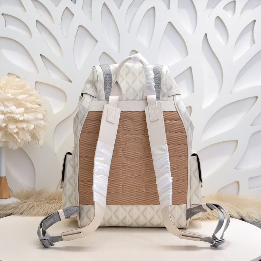 Replica DIOR Hit The Road Backpack White Diamond 4 Replica DIOR Hit The Road Backpack White Diamond - realistic designer-inspired fake bag