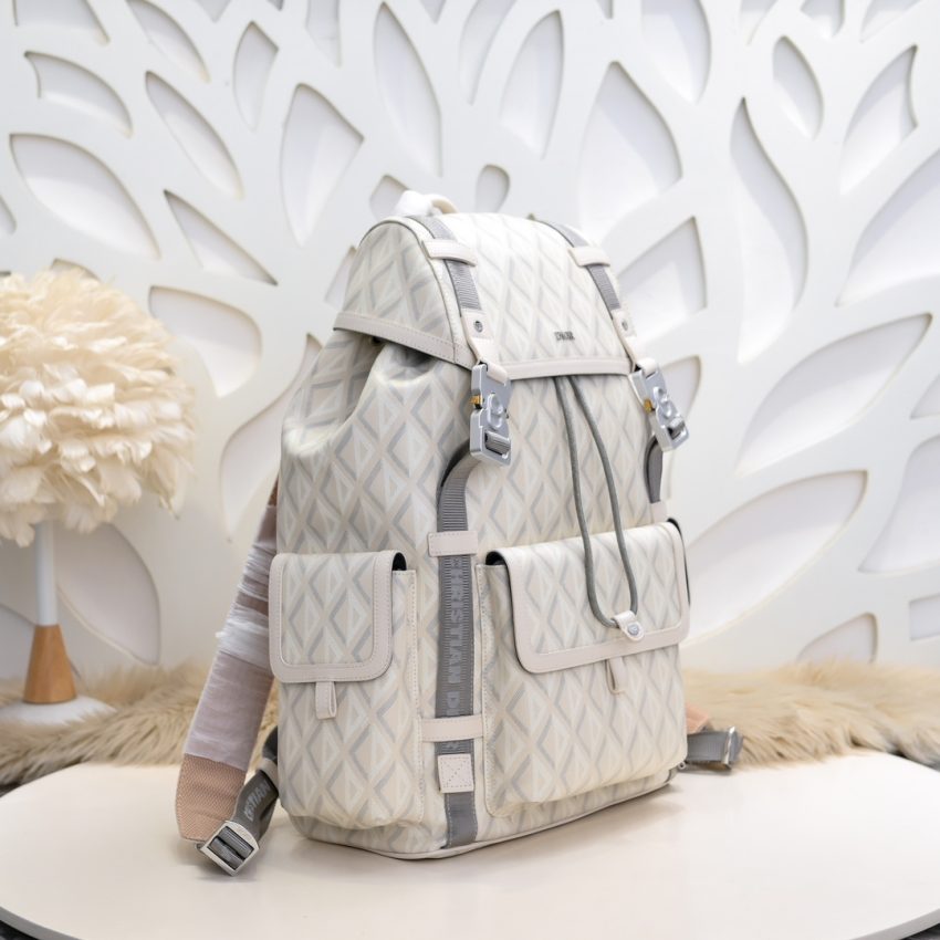 Replica DIOR Hit The Road Backpack White Diamond 7 Replica DIOR Hit The Road Backpack White Diamond - high-quality designer bag clone