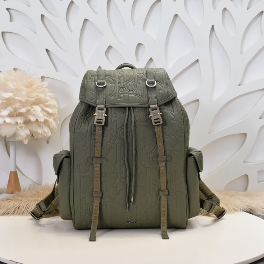 Replica DIOR Hit the Road Backpack with Flap Khaki 1 Replica DIOR Hit the Road Backpack with Flap Khaki - top-rated replica designer bag